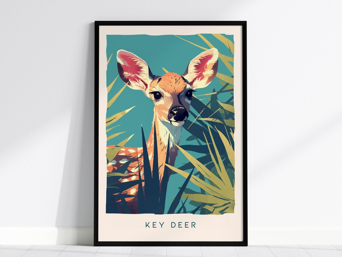 Key Deer Florida Keys Wildlife Art Print