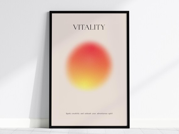 Vitality Aura Bold Minimalist Art Print