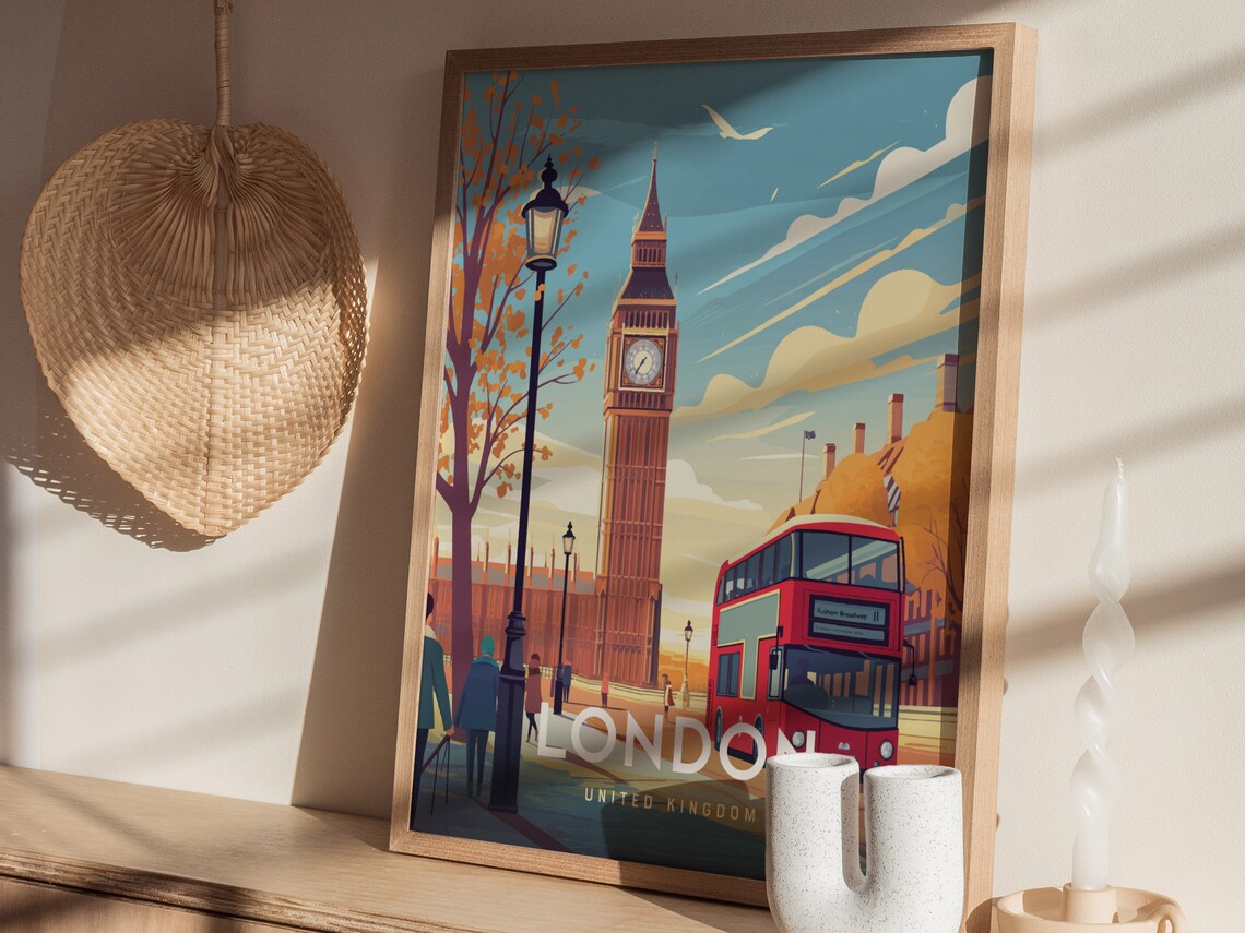 Big Ben Timeless England Travel Print, London - Image 2