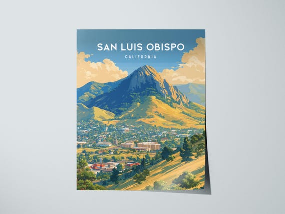 Bishop Peak Art Print San Luis Obispo Mountain Landscape