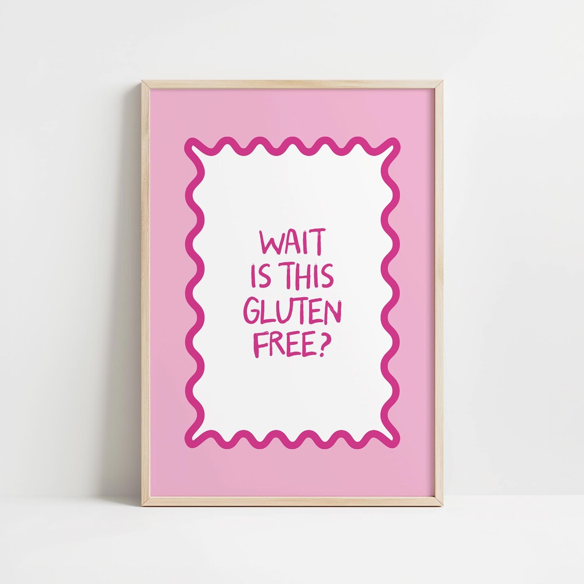Wait Is This Gluten Free? Kitchen Baking Art Print