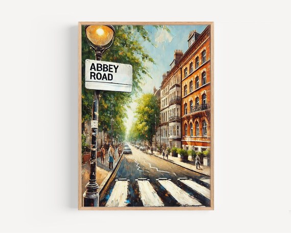 Abbey Road London Travel Poster