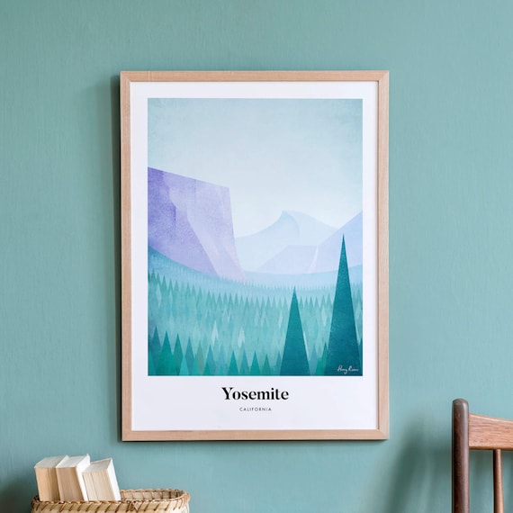 Yosemite by Henry Rivers Travel Poster, Landscape
