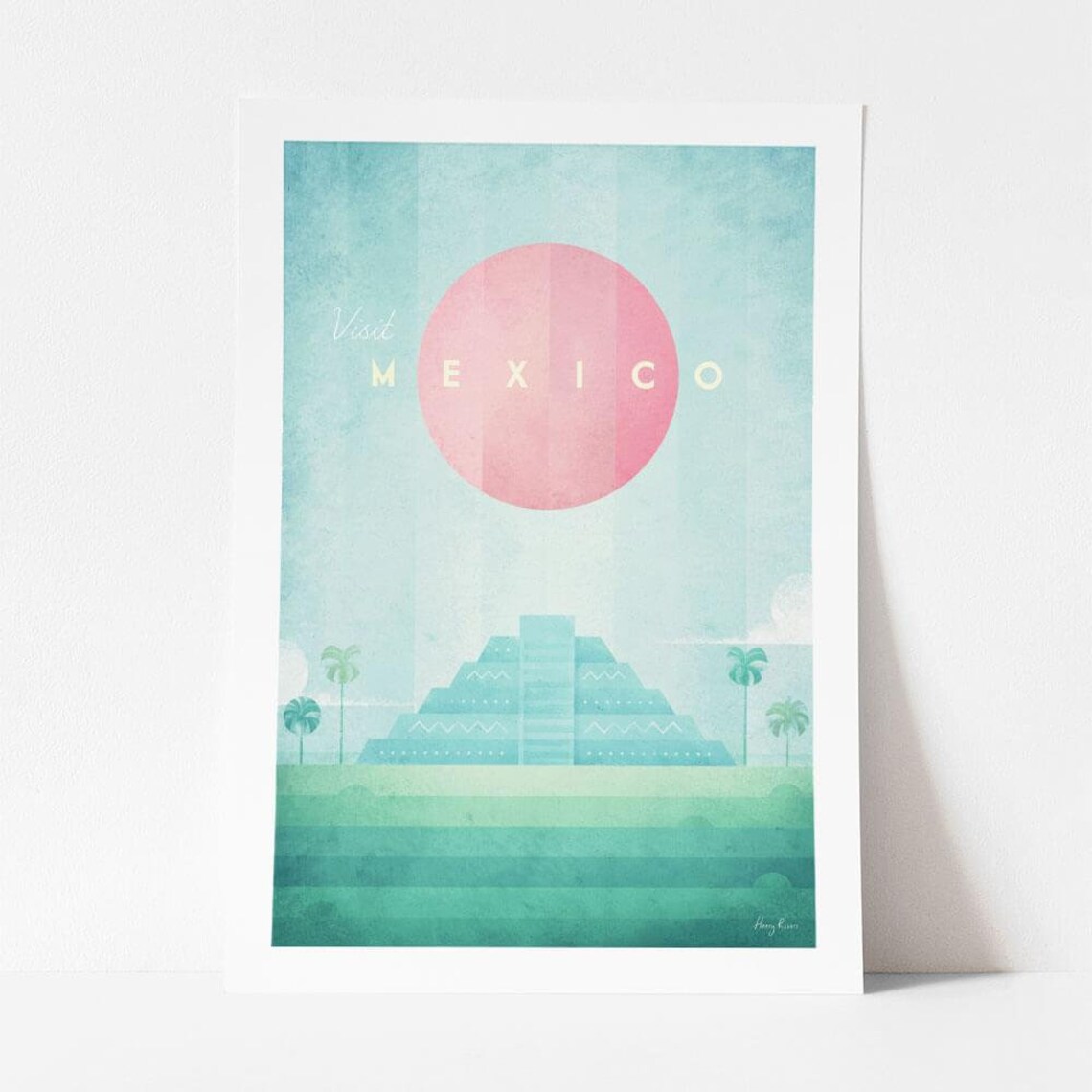 Mexico Travel Poster, Minimalist Vintage Retro Style - Image 4