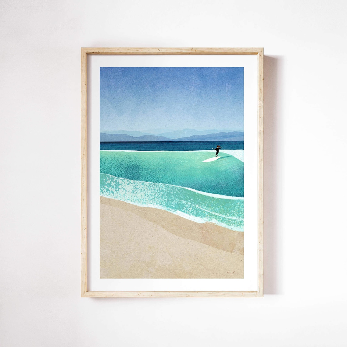 Surf Girl VI by Henry Rivers, Beach Poster