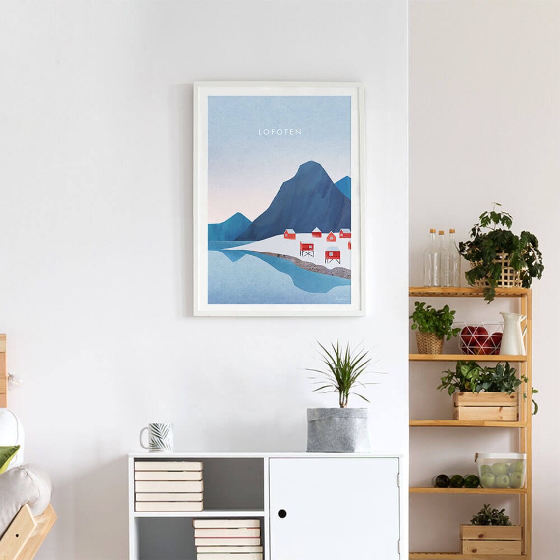 Lofoten Islands Norway Travel Poster, Henry Rivers - Image 4