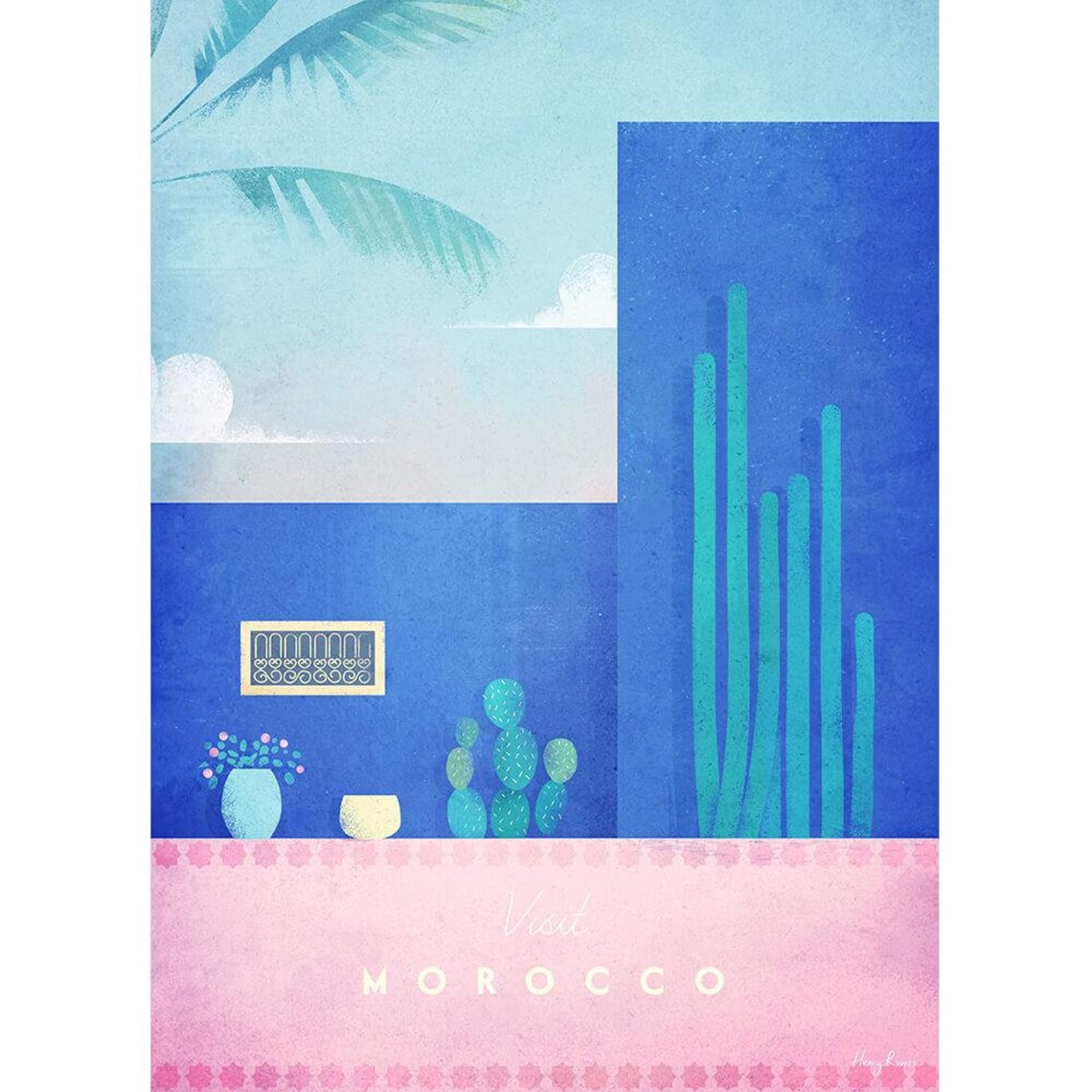 Morocco Travel Poster Print, Minimalist Vintage Retro Style - Image 2