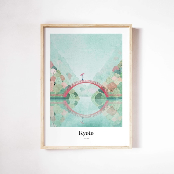 Kyoto Travel Poster, Henry Rivers Wall Art