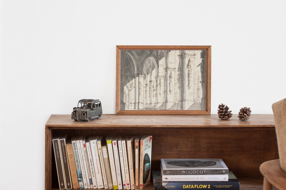 Architecture Vintage Sketch Art Print - Image 2