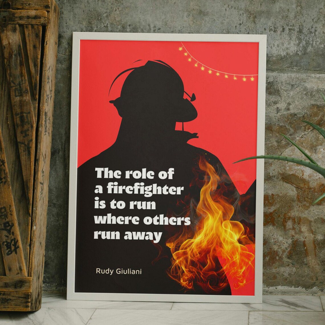 Firefighter Quotes, Fire Department Poster