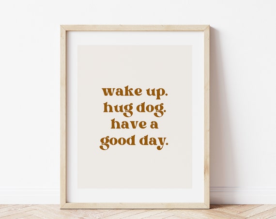 Dog Mom Boho Christmas Art Print, Funny Gift