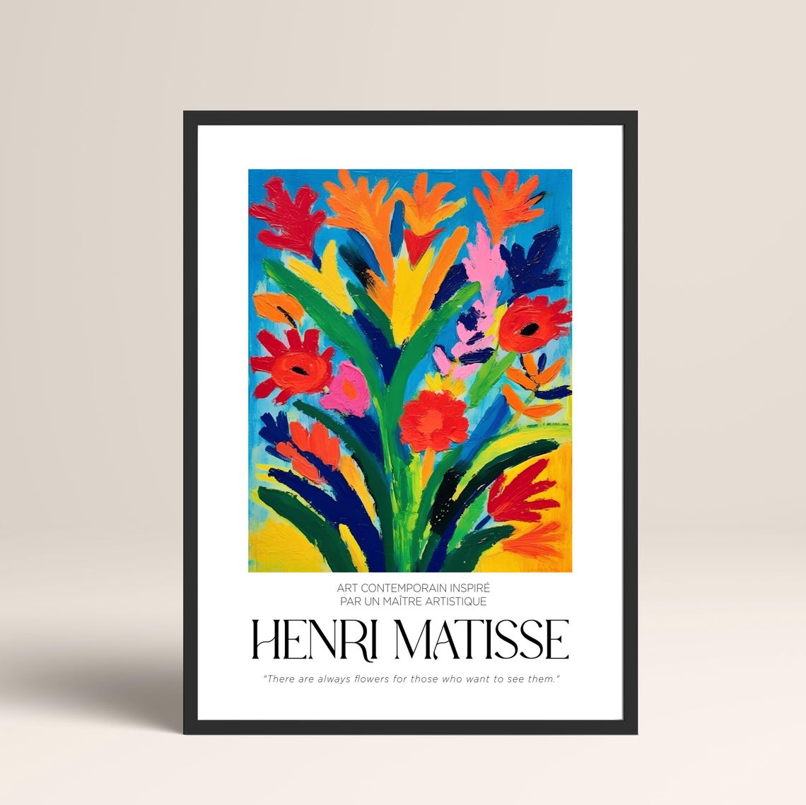 Henry Matisse Exhibition Poster Famous Gallery Wall Art Print Painting Art Print Floral Wall Print Garden Scenery Nature Living Room Art - Image 2