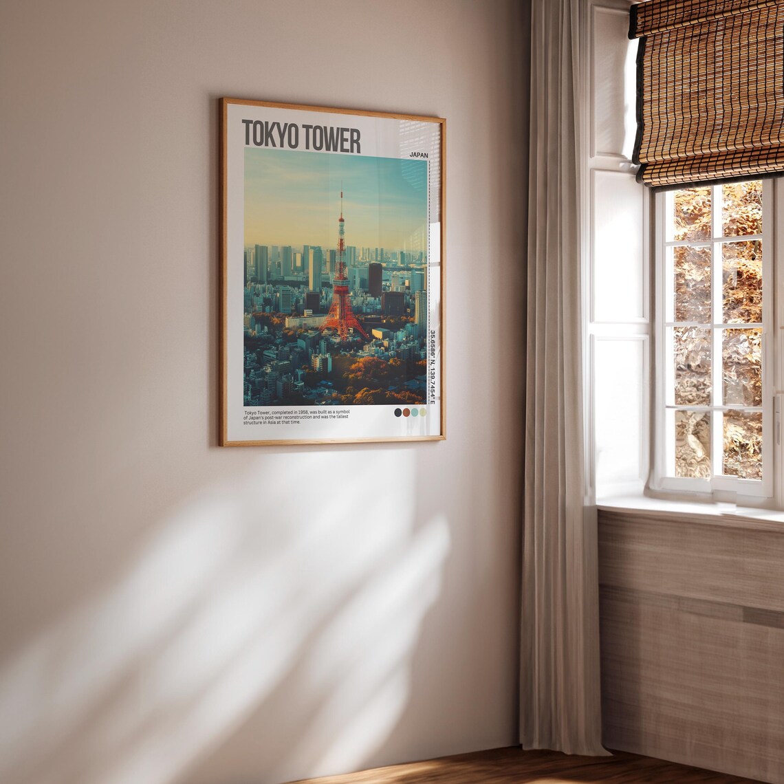 Tokyo Tower Japan Golden Hour Cityscape Photography Art Poster - Image 4