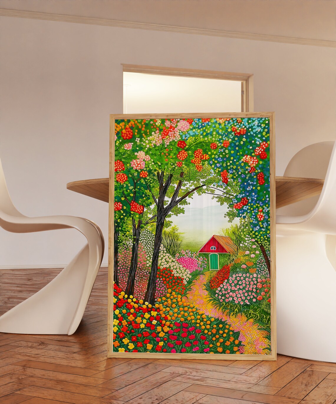Garden Of Fruit Trees Floral Botanical Art Print - Image 2