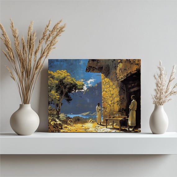 Ethiopia Canvas Wall Art Large Painting Traditional Decor Home Highresolution Ancient Churches Coffee Ceremonies Nostalgic