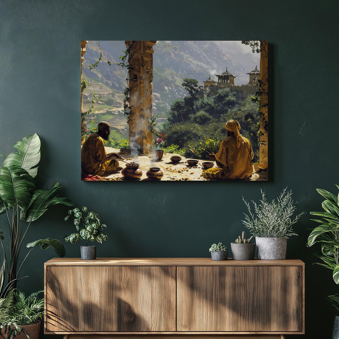 Ethiopia Nostalgic Lalibela Coffee Ceremony Art Print