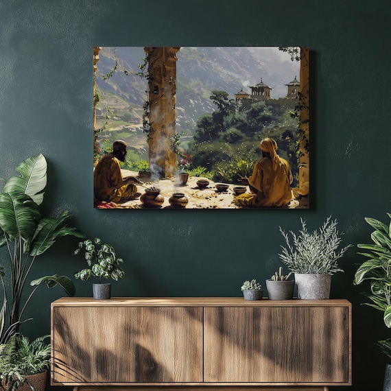Ethiopia Nostalgic Lalibela Coffee Ceremony Art Print