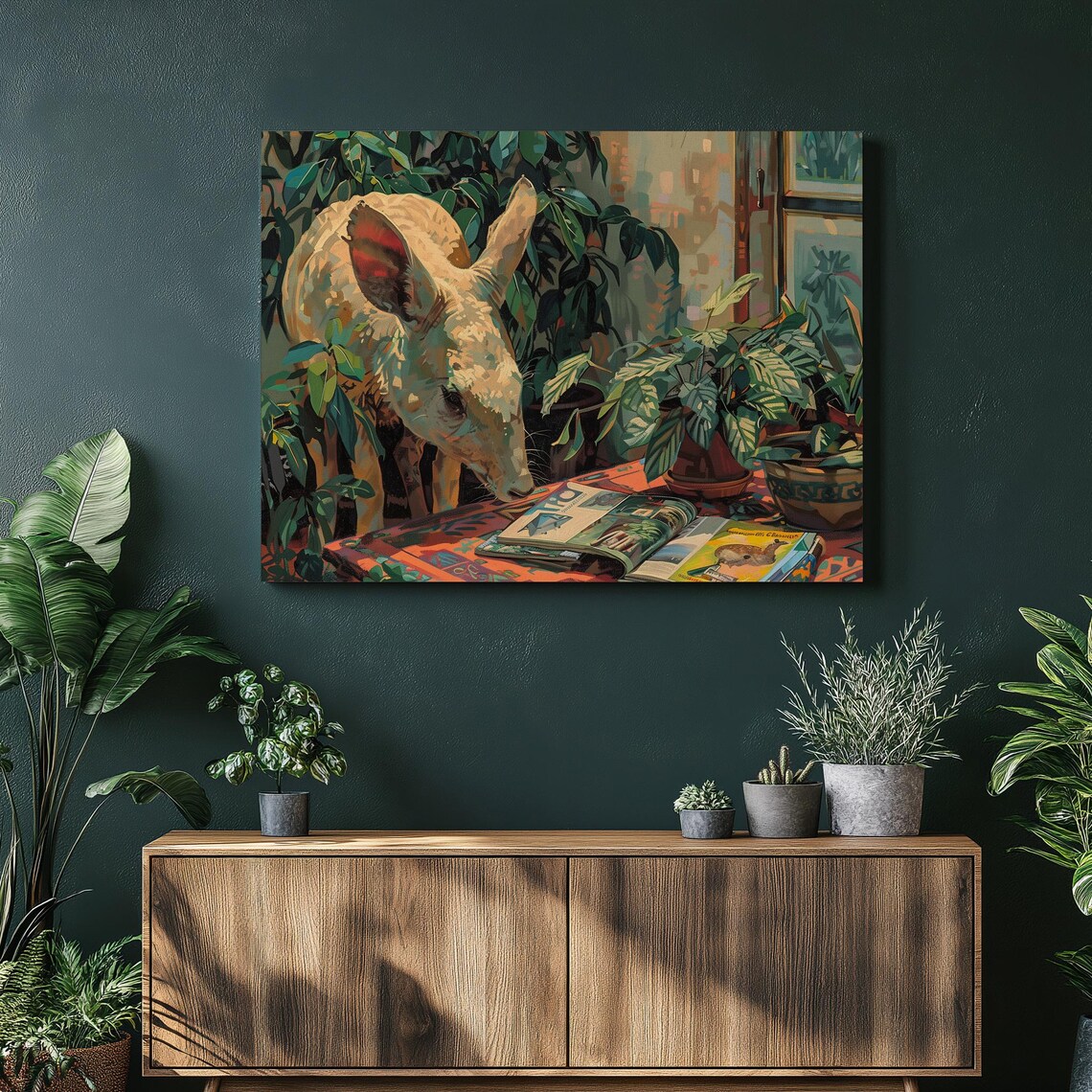 Aardvark Wall Art, Cozy Living Room Decor
