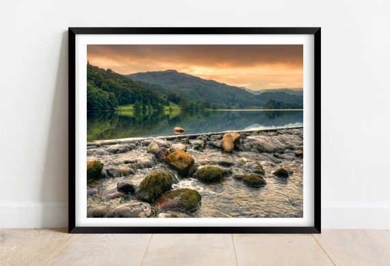 Grasmere Lake In The Lake District Limited Edition Print Photography Fine Art Wall Art Exclusive Print Posters Sunset Photos