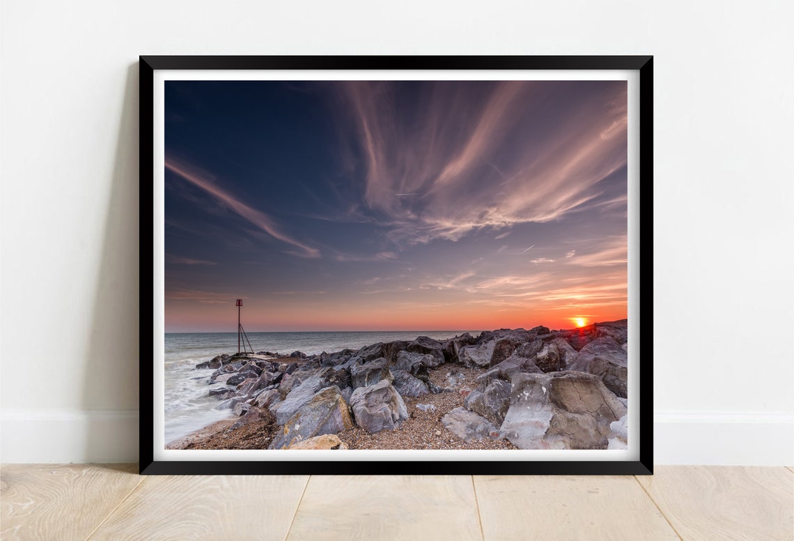 Goring By Sea Beach Worthing West Sussex Limited Edition Print Photography Fine Art Wall Art Exclusive Print Poster Photo Uk