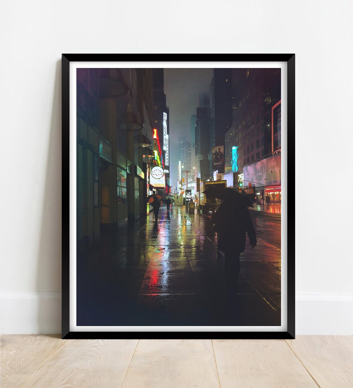 New York In The Rain At Night Photography Print Photography Fine Art Wall Art Exclusive Print Posters Photos Home Dcor Usa