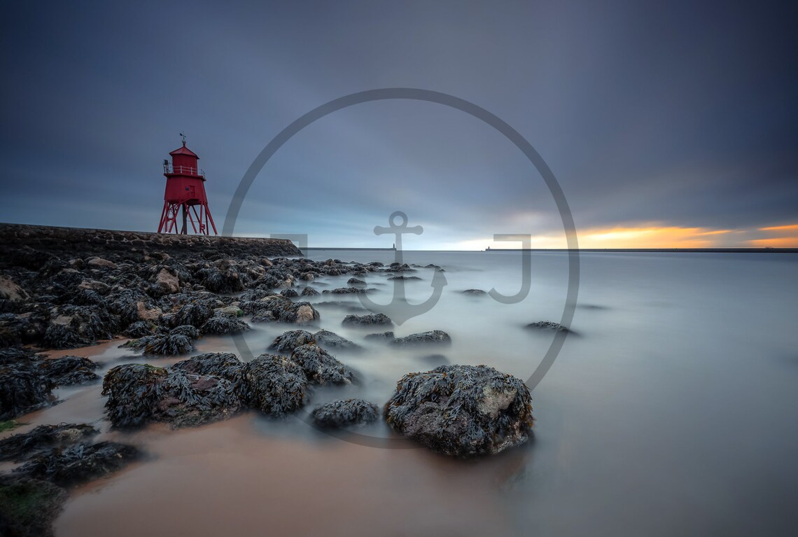 Herd Groyne Lighthouse, South Shields Travel Poster - Image 3