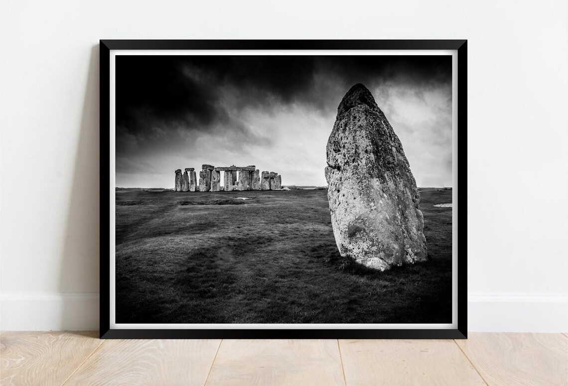 Stonehenge Salisbury Plain Travel Poster, Wiltshire