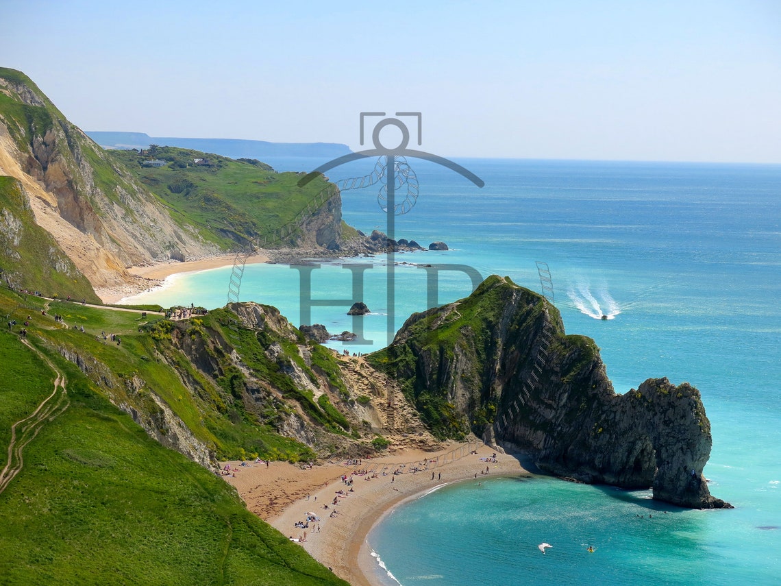 Jurassic Coast Dorset Durdle Door Arch Beach Summer Bay Poster - Image 3