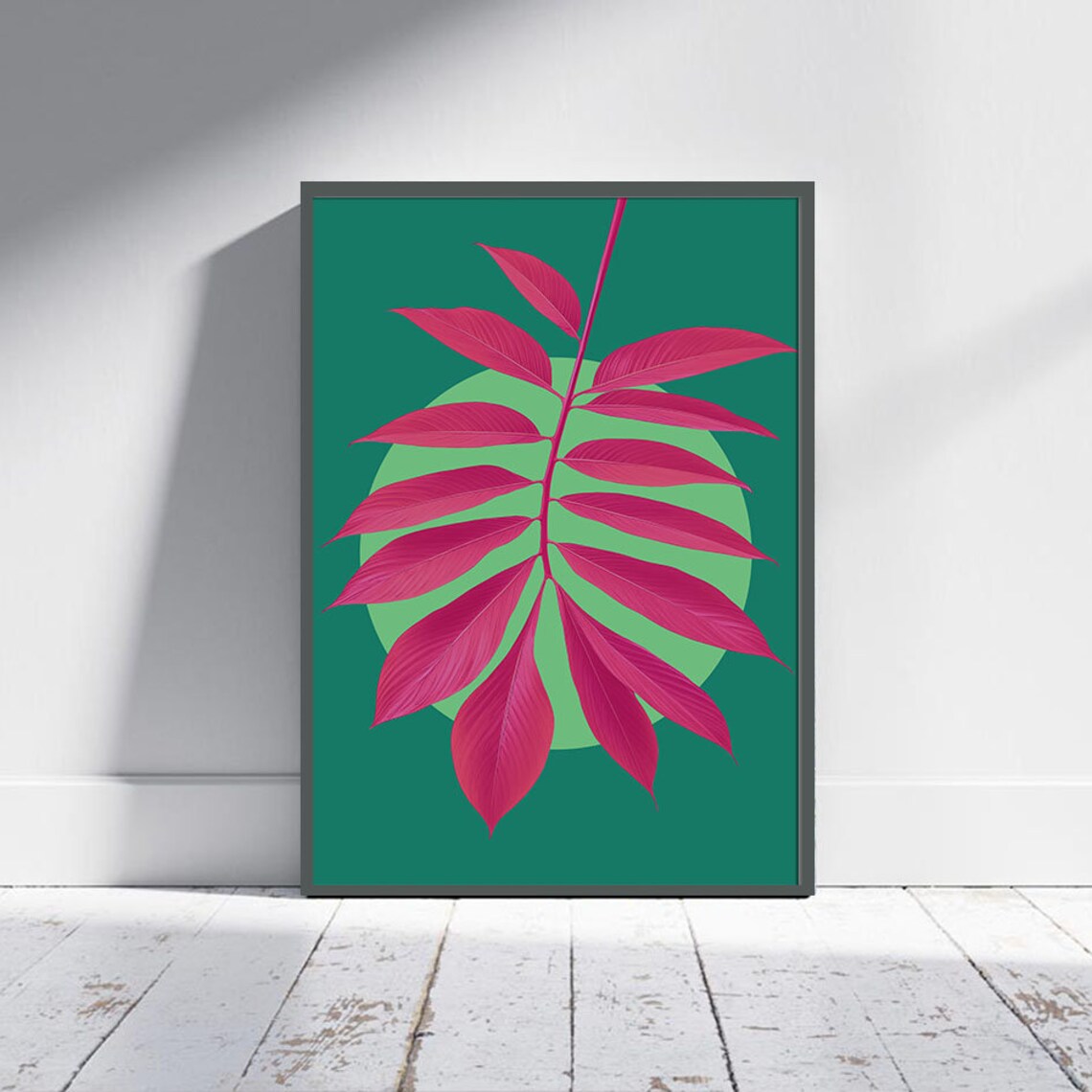 Dopamine Plant Pinky Boho Poster