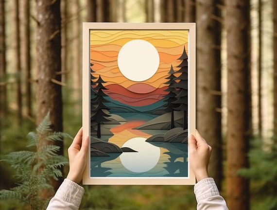 Vintage Northern Minnesota Rocky Lakeshore, Duluth Art Print