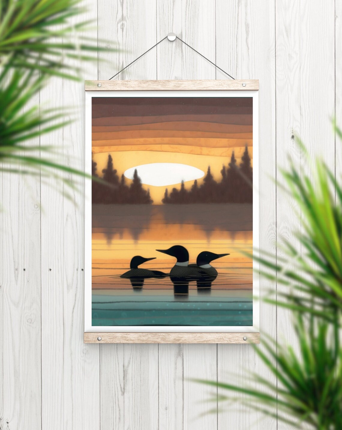 Vintage Loon Print, Minnesota Lake House Poster - Image 5