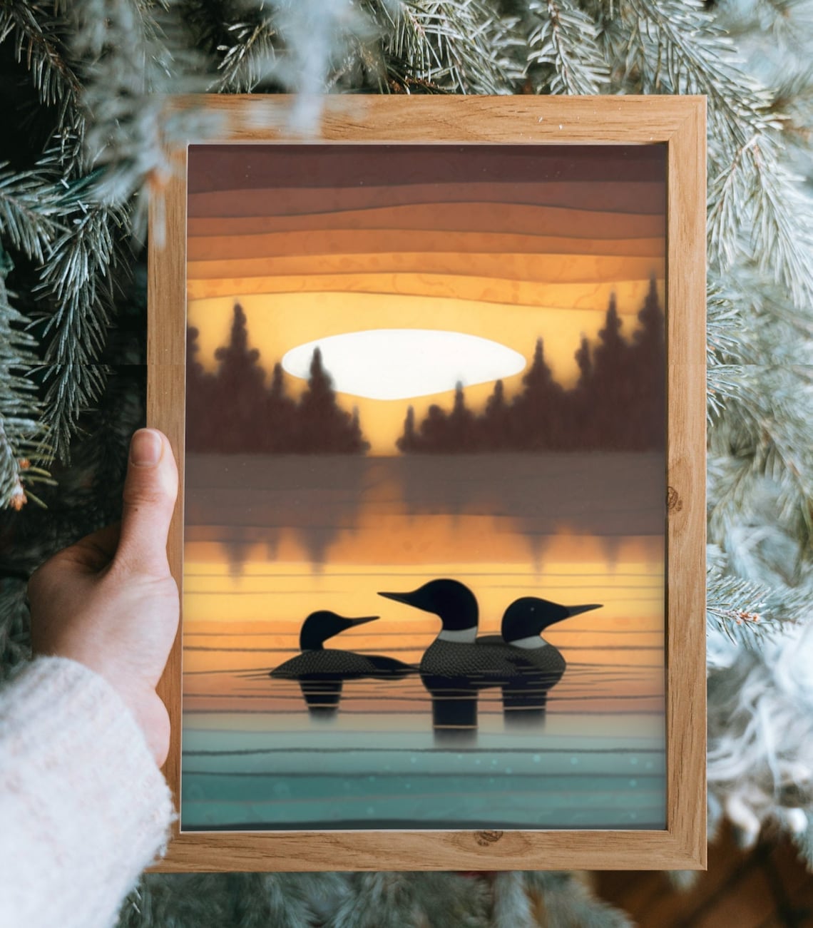 Vintage Loon Print, Minnesota Lake House Poster - Image 3