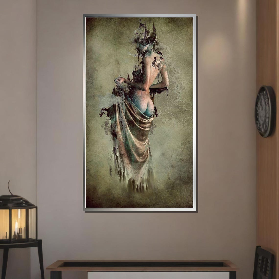 Surreal Nude Erotic Abstract Art Sexy Female Wall Art Sensual Woman Print Gothic Fantasy Decor Ready To Hang - Image 3