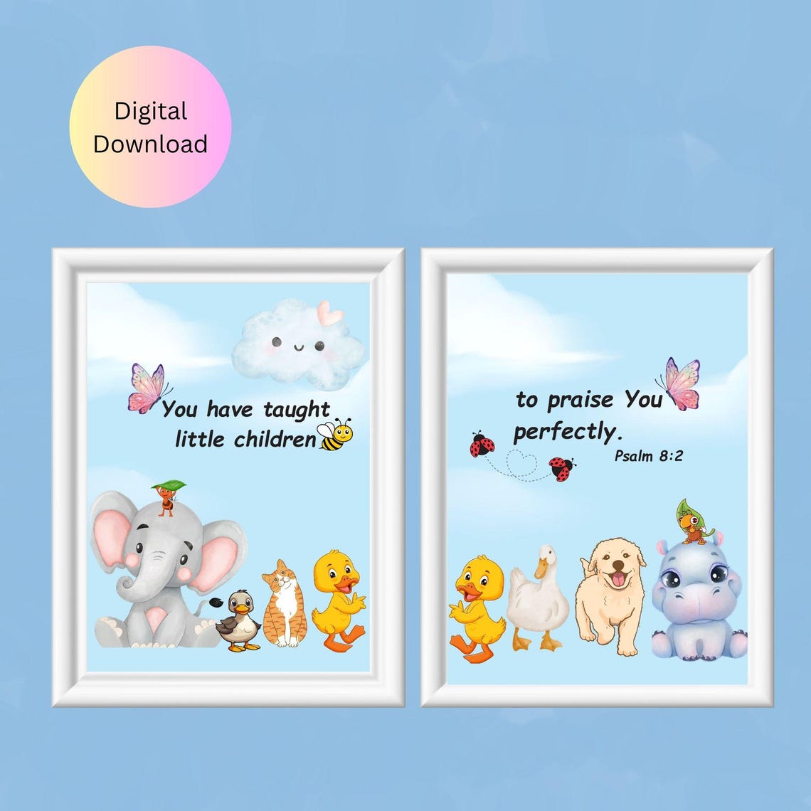 Christian Kids Room Wall Artdecor Psalm 8 - Image 3