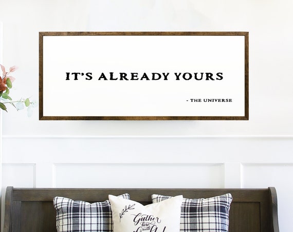 Its Already Yours Universe Manifestation Poster