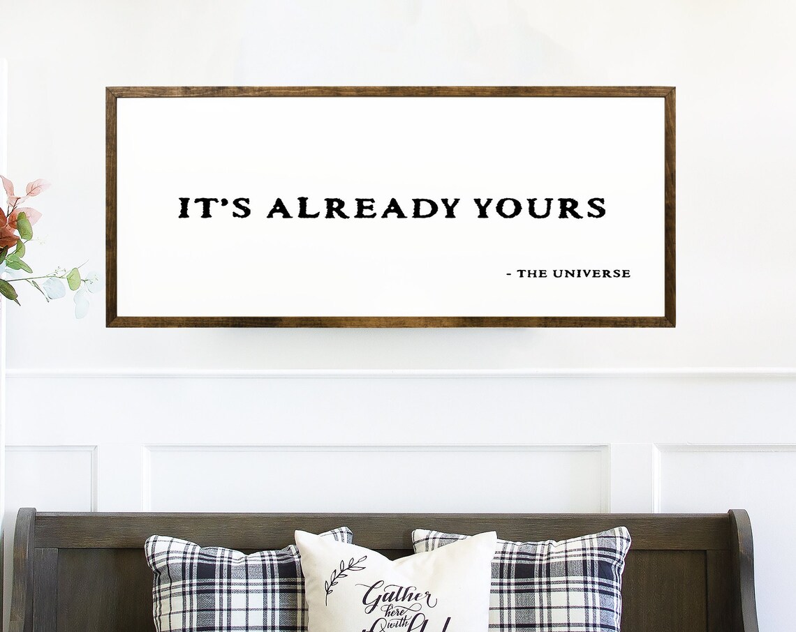 Its Already Yours Universe Manifestation Poster