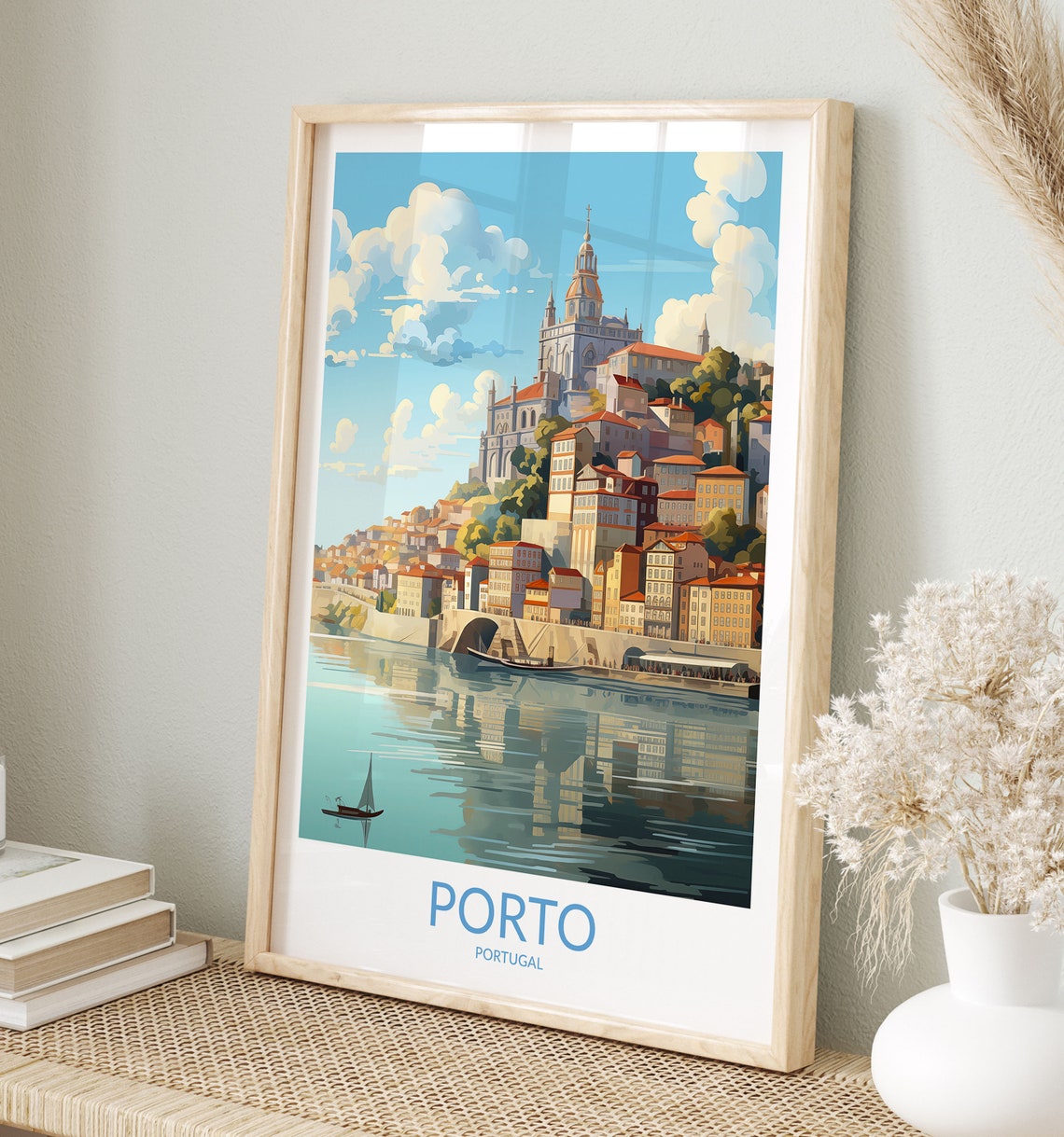 Porto Travel Print No 6 Porto Poster Porto Traveler Gift Portugal Porto Wall Art Porto Art Print Porto Artwork