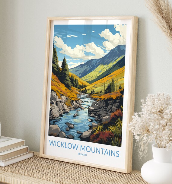 Wicklow Mountains Print No 3 Wicklow Mountains Poster Wicklow Mountains Wall Art Wicklow Mountains Art Print Travel Gift Ireland