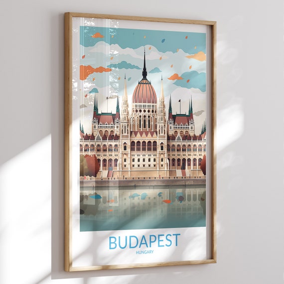 Budapest Print Budapest Poster Budapest Wall Art Budapest Art Print Budapest Artwork Budapest Travel Gift Hungary Home Decor