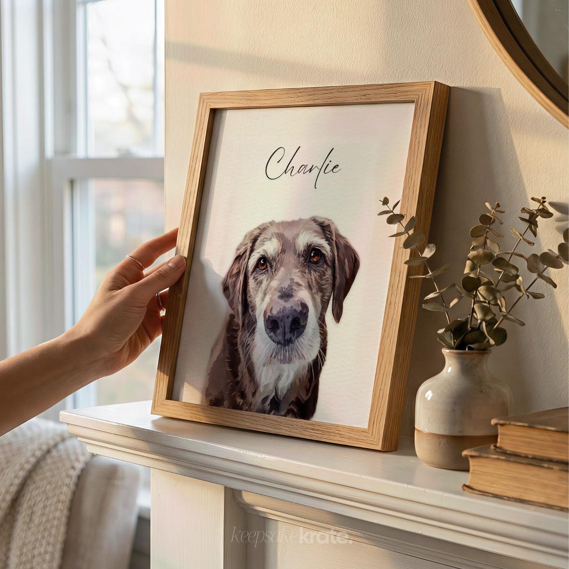 Custom Pet Portraits Using Photo Personalized Dog Cat Art Drawing Poster - Image 5