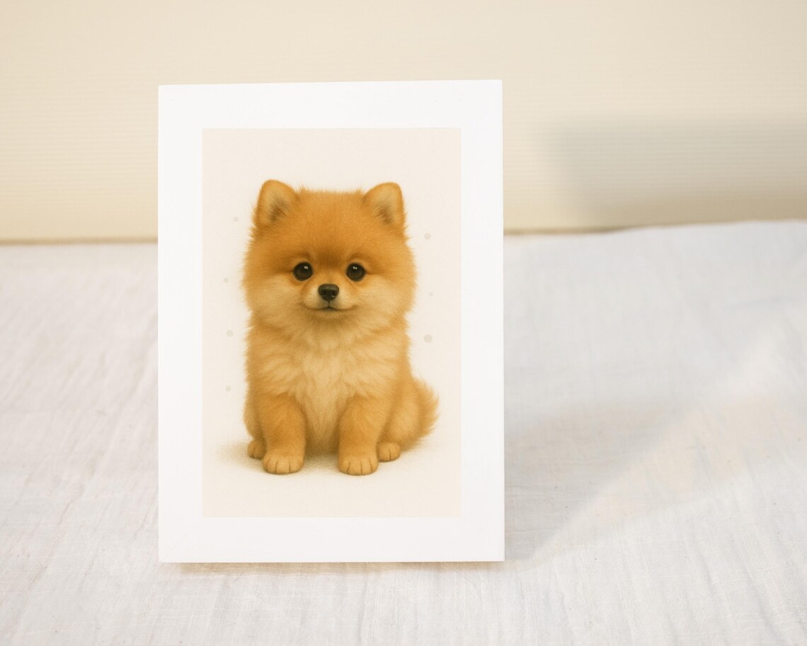 Pomeranian Puppy Poster, Nursery Kids Room Decor - Image 3