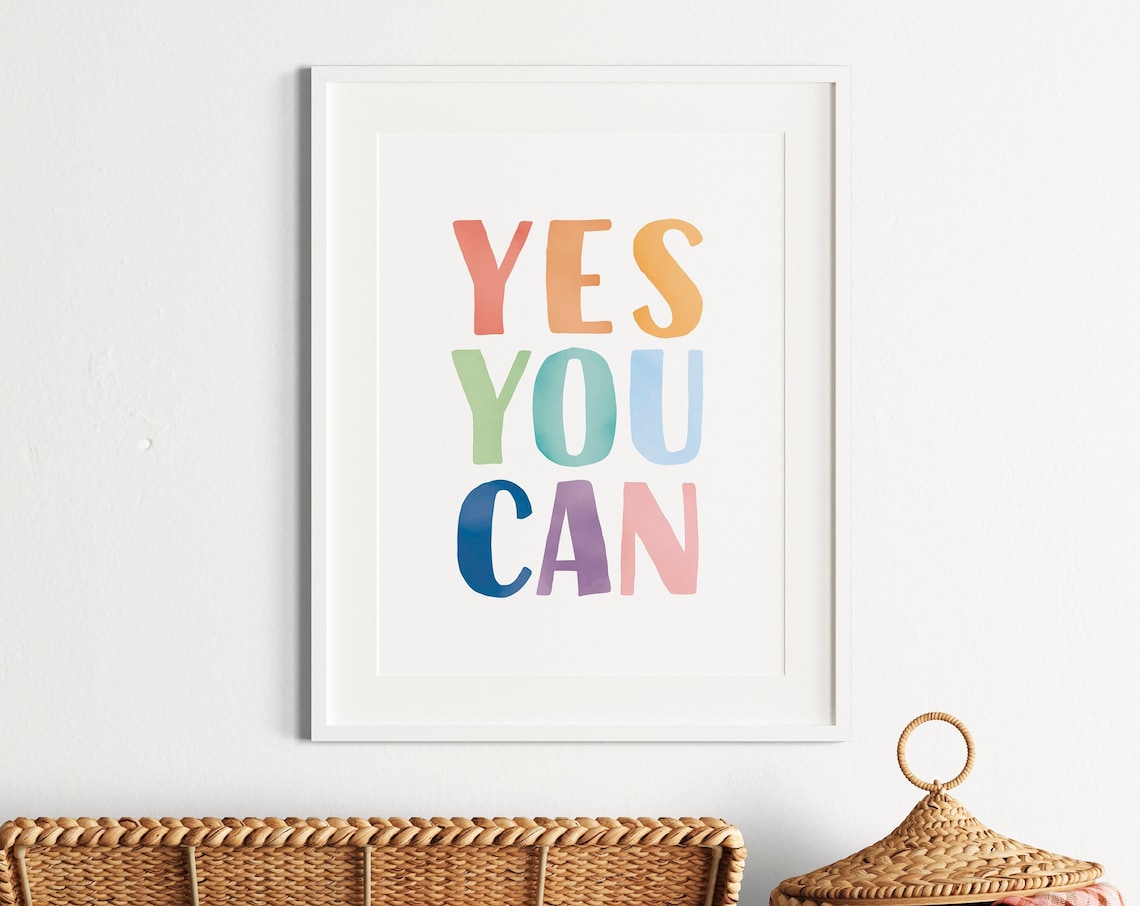 Positive Affirmation Classroom Decor Art Print