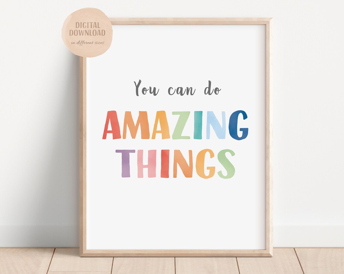 Positive Classroom Growth Mindset Art Print - Image 4