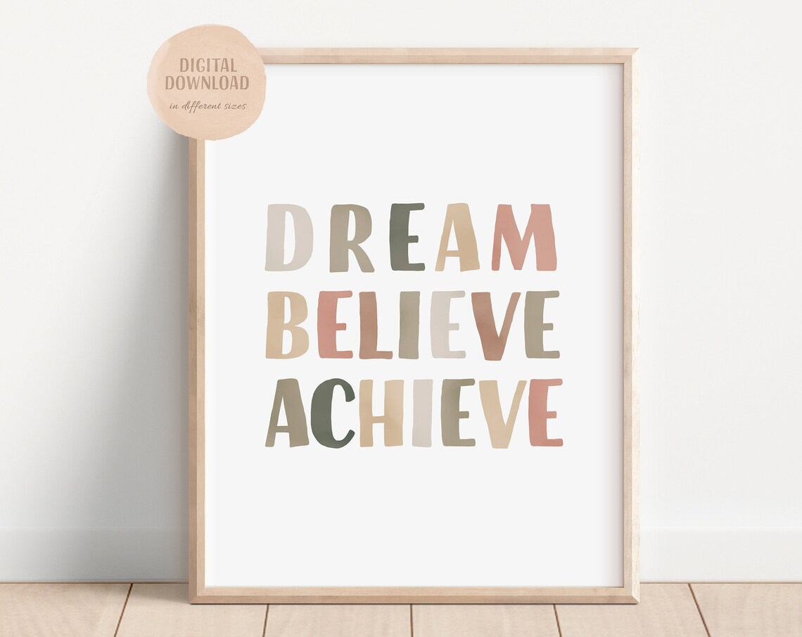 Motivational Quote Art Print for Teen Girl Room - Image 3
