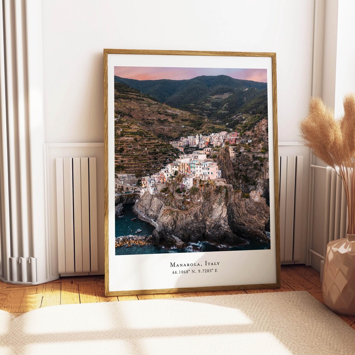 Manarola Cinque Terre Colorful Cliff Town Sunset Italy Poster - Image 5