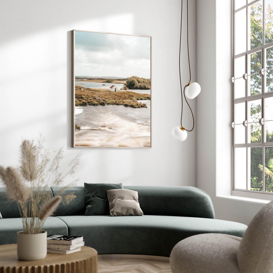Remote White Bothy Between Wild Bog Pools Connemara Galway Poster - Image 3