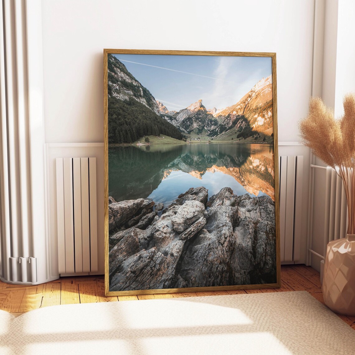 Seealpsee Lake Mirror Reflection Appenzell Swiss Alps Mountains Poster - Image 4