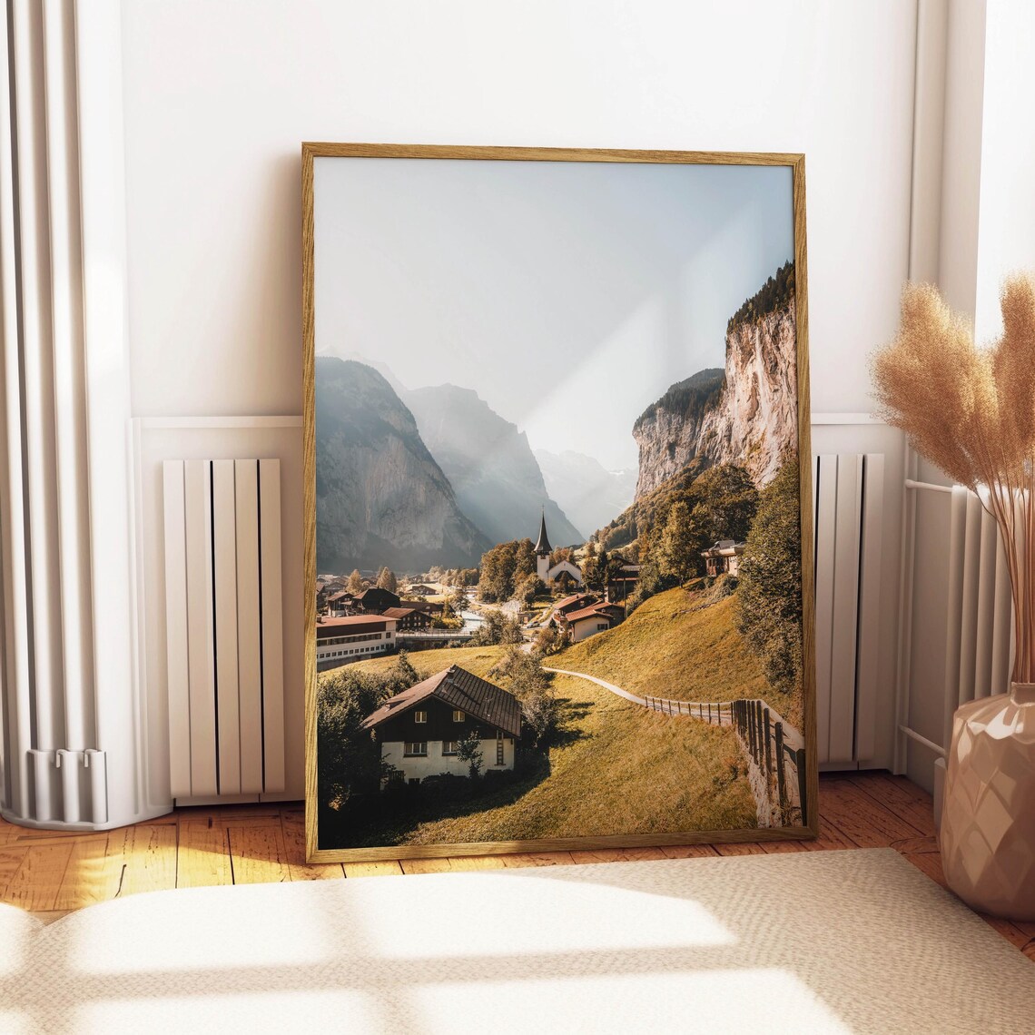 Lauterbrunnen Swiss Alps Landscape Art Print - Image 4