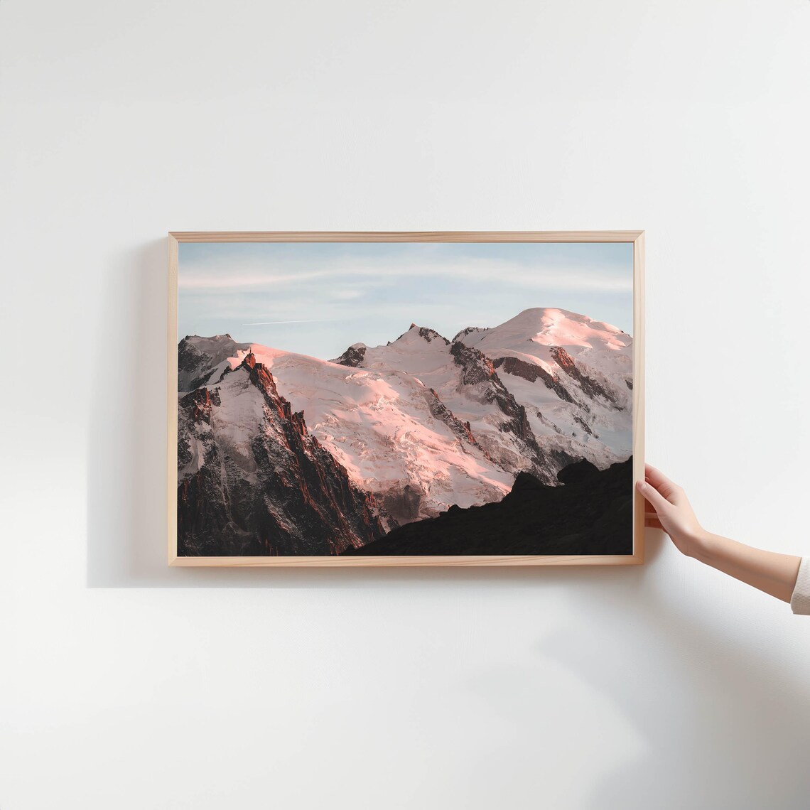 Mt Blanc Chamonix French Alps France Mountain Photography Wall Art Print Nature Decor Art For Living Room New Home Gift - Image 2