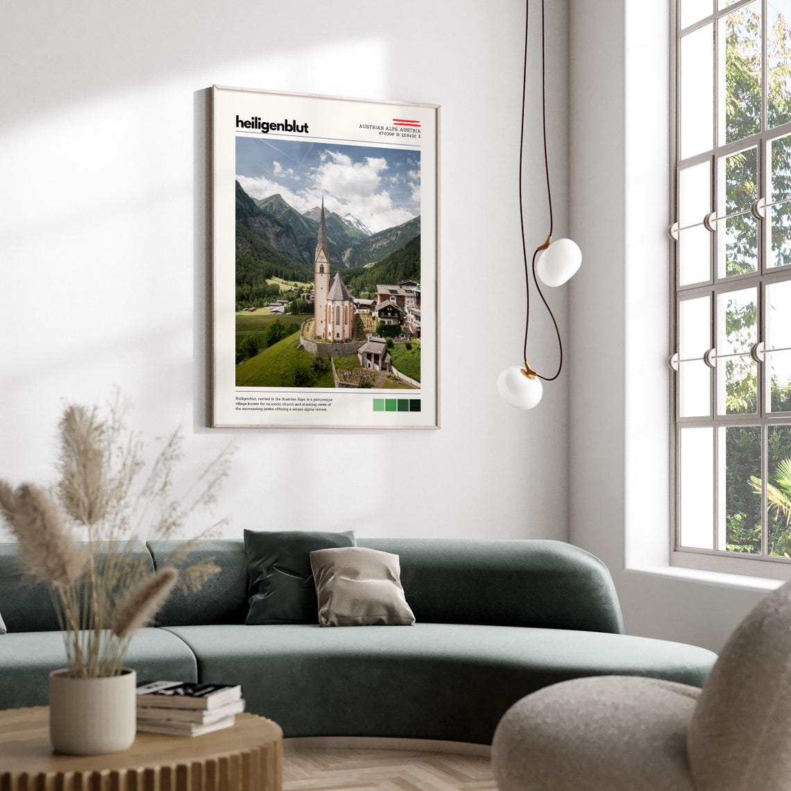 Heiligenblut Austria Alpine Village Church Mountain Valley Poster - Image 4
